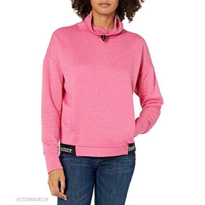 Juicy Couture Women's Long Sleeve Cropped Pullover Top