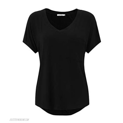 KLOTHO Casual Tops High Low Shirts for Women