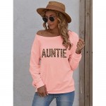 SENFURE Summer Tops for Womens Pullover Sweatshirts Tees Loose Casual Off The Shoulder Shirt Tunics
