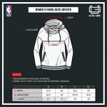 Ultra Game NBA Women's Soft Fleece Funnel Neck Sweatshirt Hoodie