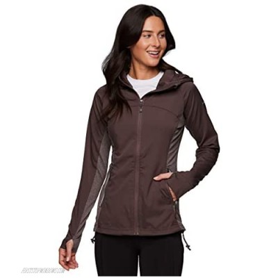 Avalanche Women's Lightweight Hybrid Zip Up Jacket With Hood & Zipper Pockets