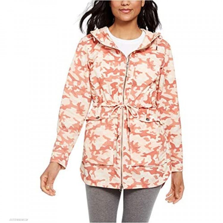 Columbia West Bluff Printed Hooded Jacket Pink Camo M