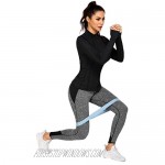 COOrun Women Workout Jacket Warm Up Jackets Running Zipper Track Tops Thumb Holes Activewear S-XXL