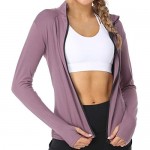 Cordaw Women’s Full Zip Track Jacket Workout Lightweigh Sport Sweater with Thumb Holes Long Sleeve