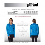 Global Blank Women’s Slim Fit Lightweight Full Zip Up Yoga Workout Jacket