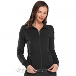 JEYONG Women's Zip Up Warm-up Jacket