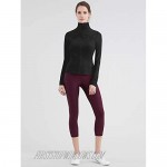 Lock and Love Women's Full Zip-up Yoga Workout Running Track Jacket with Thumb Holes