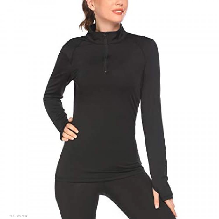 Pinspark Women's Long Sleeve Stretchy Thumb Hole Workout Sports Active Jacket Shirt