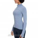 QUEENIEKE Womens Sports Jacket Turtleneck Slim Fit Full-Zip Running Top 80927