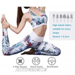 2 Piece Yoga Pants Leggings Sports Bra Set High Waist Tummy ControlWorkout Outfits for Women