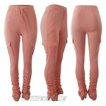 Bluewolfsea Stacked Pants for Women - Sexy Skinny Fashion Casual Long Pant with Pockets