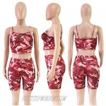 ECHOINE Women's Casual Camo High Waisted Skinny Long Pants Jogger Pants with Belt