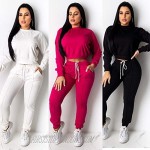 OLUOLIN 2 Piece Outfits for Women Sweatshirt Tracksuits - Casual Pullover and Pants Jogging Suits