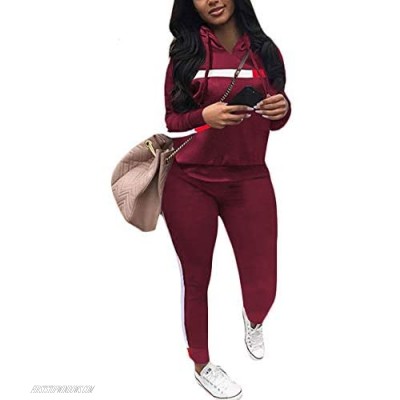 Two Piece Outfits for Women Jumpsuits Joggers Set Casual Sweatshirts Sweatpants Hoodies Tracksuit