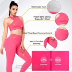 Wonder-Beauty 2 Pieces Gym Clothes for Women Workout Hight Waist Yoga Exercise Outfit Solid Leggings and Sports Bra Set
