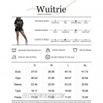 Wuitrie Casual Two Piece Outfits for Women Summer Short Sleeve T-Shirts Bodycon Shorts Set Tracksuits