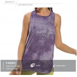 CAPER Workout Tops for Women Tie dye Sleeveless Shirt Tank Athletic Yoga Tops Running Exercise Gym Shirts