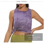 CAPER Workout Tops for Women Tie dye Sleeveless Shirt Tank Athletic Yoga Tops Running Exercise Gym Shirts