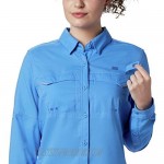 Columbia Women's PFG Lo Drag Long Sleeve Shirt Harbor Blue X-Small