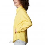 Columbia Women's PFG Tamiami II Long Sleeve Shirt UV Sun Protection Moisture Wicking Fabric Sun Glow 2X Plus