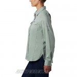 Columbia Women's Silver Ridge Lite Plaid Long Sleeve Wicking Shirt Light Lichen 3X