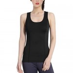 DISHANG Women‘s Workout Tank Tops Quick Drying Breathable Athletic Yoga Tops Running Exercise Gym Shirts