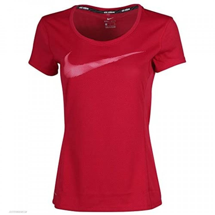 Nike Women's Dry Contour Swoosh Running Shirt Size