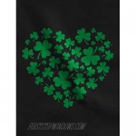 St Patrick Day Women Shirt Irish Green Clovers Heart 3/4 Sleeve Raglan Shirt