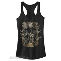 STAR WARS womens Good Side Gold Poster Top