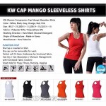 Tight Compression Tank Top for Women Racerback with Built in Padded Bra Cap KW