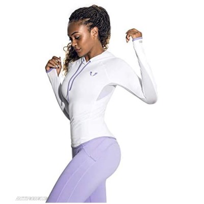 V LOVEFIT New Womens Casual Workout Long Sleeve Active Shirts