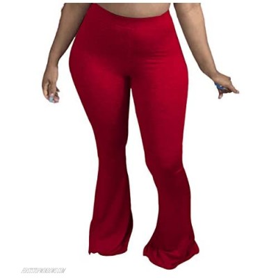 Akk Womens Lounge Pants Skinny Casual Long Pant Wide Leg Flare Yoga Pants Workout Active Sweatpants Plus Size