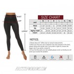 AOOM Women Yoga Pants Workout Leggings with Pockets Soft Leggings (Black S)