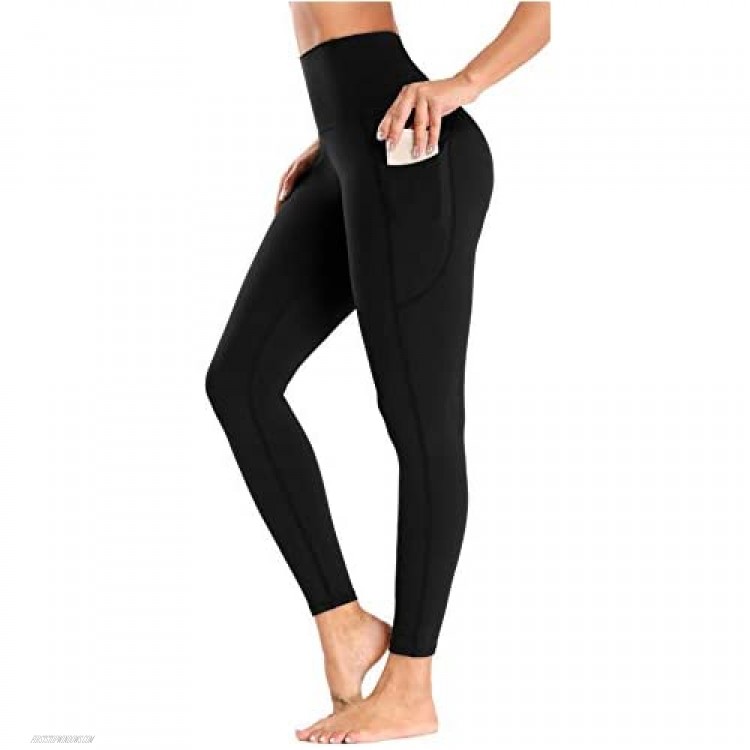AOOM Workout Leggings with Pockets for Women High Waist Leggings Yoga Pants Full-Length