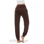 AvaCostume Women's Loose Yoga Harem Workout Pants with Pockets