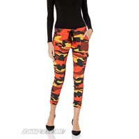 COVER GIRL Women's Cargo Pocket Camo Jogger Juniors Plus Size High Waisted Skinny Pants with Drawstring