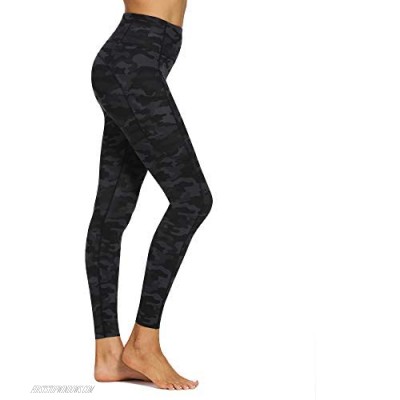Fobule Houmous Women's 4 Pockets Leggings Exercise Full-Length Yoga Pants