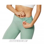 GEMLON Womens Yoga Pants High Waisted Tummy Control Leggings Inner Hidden Pocket Full-Length Workout Pants (Cyan-Blue XXXL)