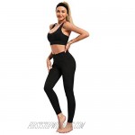 LOGEEYAR Yoga Pants for Women High Waist Tummy Control Workout Leggings with Pockets Seamless Compression Leggings (Black X-Large)