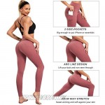 LOGEEYAR Yoga Pants for Women High Waist Tummy Control Workout Leggings with Pockets Seamless Compression Leggings (Purple Large)