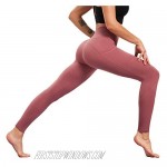 LOGEEYAR Yoga Pants for Women High Waist Tummy Control Workout Leggings with Pockets Seamless Compression Leggings Purple