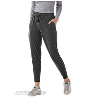 Ma Croix Womens Premium Soft Fleece Sweatpants Yoga Joggers with Ribbed Cuffs