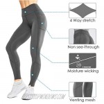 RexSoul Fitness Pants for Women Leggings with Pockets High Waist Abdomen Leggings and Hip Yoga Pants Breathable Soft