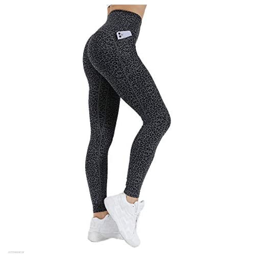 High Waist Sports Leggings for Girls Roseangel Womens Sports Yoga Leggings Belly Control Opaque Sports Pants 