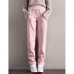Snoly Women's Winter Running Track Pants Sherpa Lined Fleece Sweatpants Athletic Running Active Thermal Joggers Pants