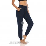 THANTH Womens Yoga Sweatpants Drawstring Workout Joggers Pants Loose Comfy Lounge Pants with Pockets