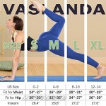 Vaslanda Women High Waist Yoga Pants Workout Leggings Seamless Gym Tights Butt Lifting