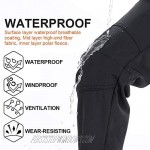 Women's Outdoor Fleece-Lined Windproof Waterproof Hiking Mountain Ski Pants Soft Shell Insulated Trousers #HZC6601F Khaki UK 3XL(Tag 4XL) 40