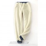 Z&A Womens Warm Fleece Pants Sherpa Lined Sweatpants Active Running Joggers Pants (Small Dark Grey)