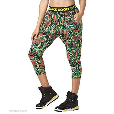 Zumba Activewear Dance Capri Sweatpants Loose Fit Gym Workout Pants for Women